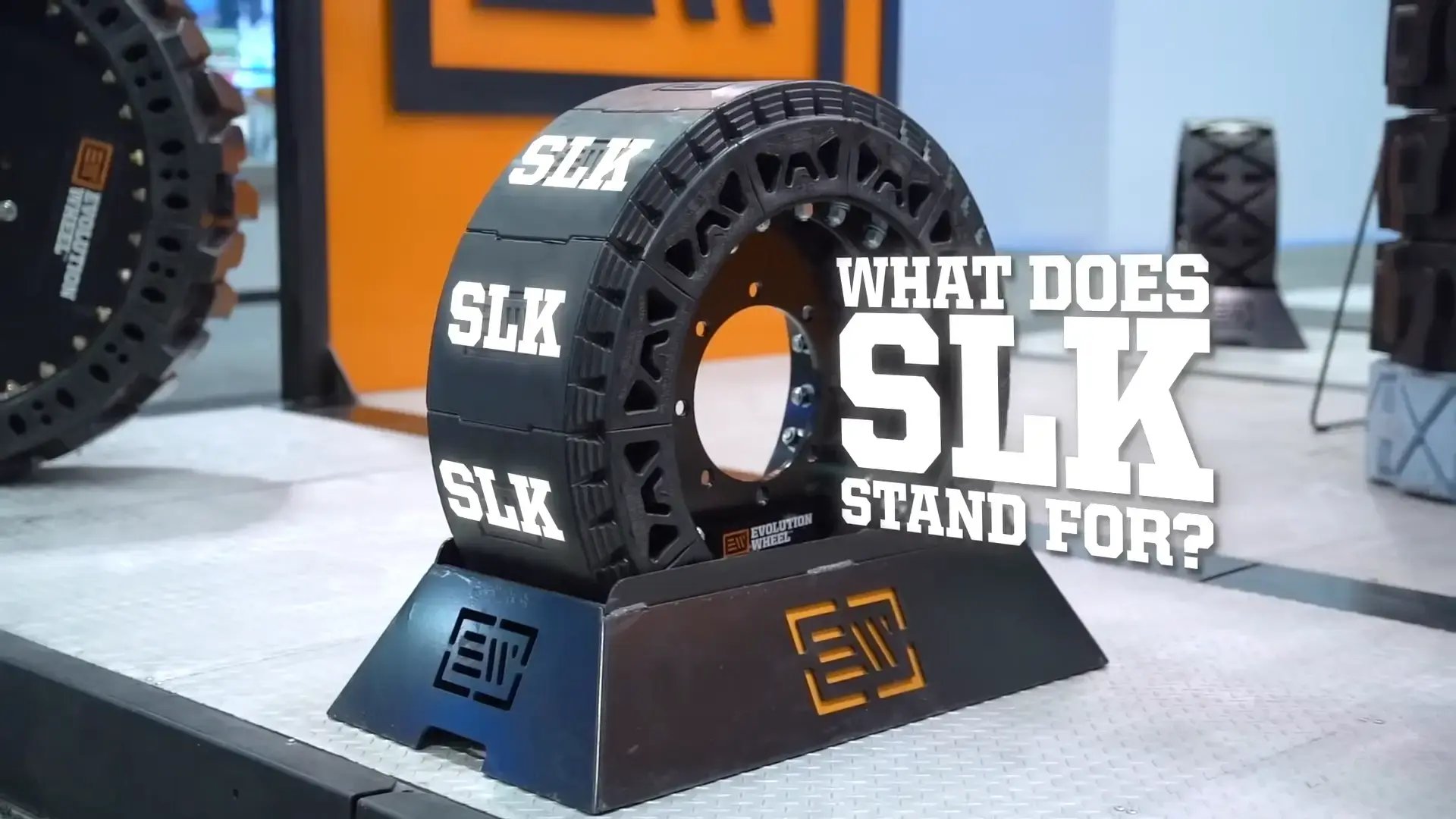 smooth solid tire tread video