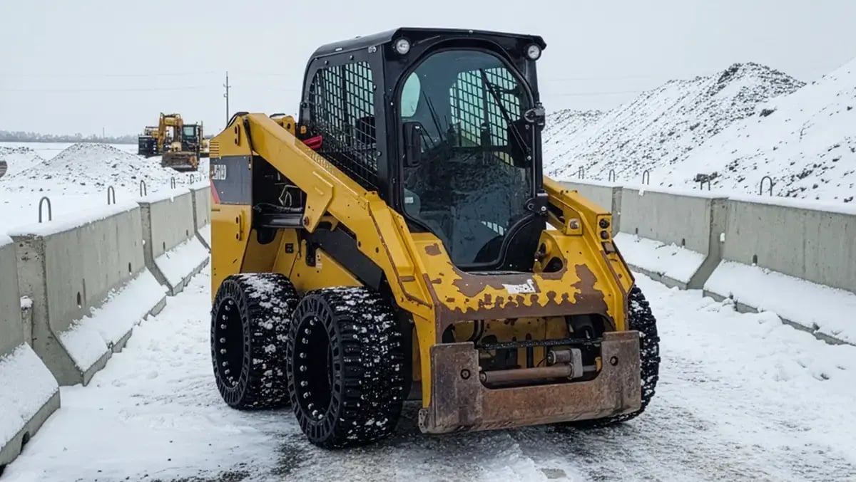 snow tire for skid steer
