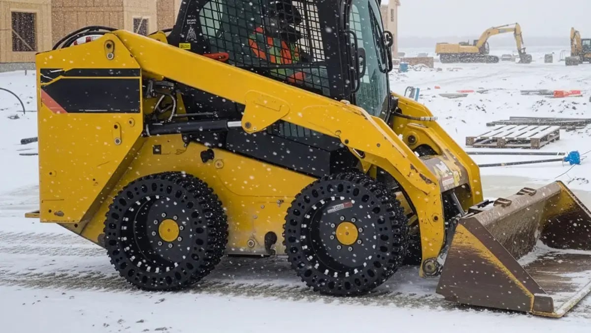 studded tire skid steer