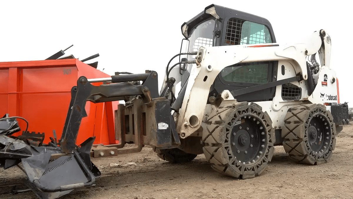 solid bobcat tires