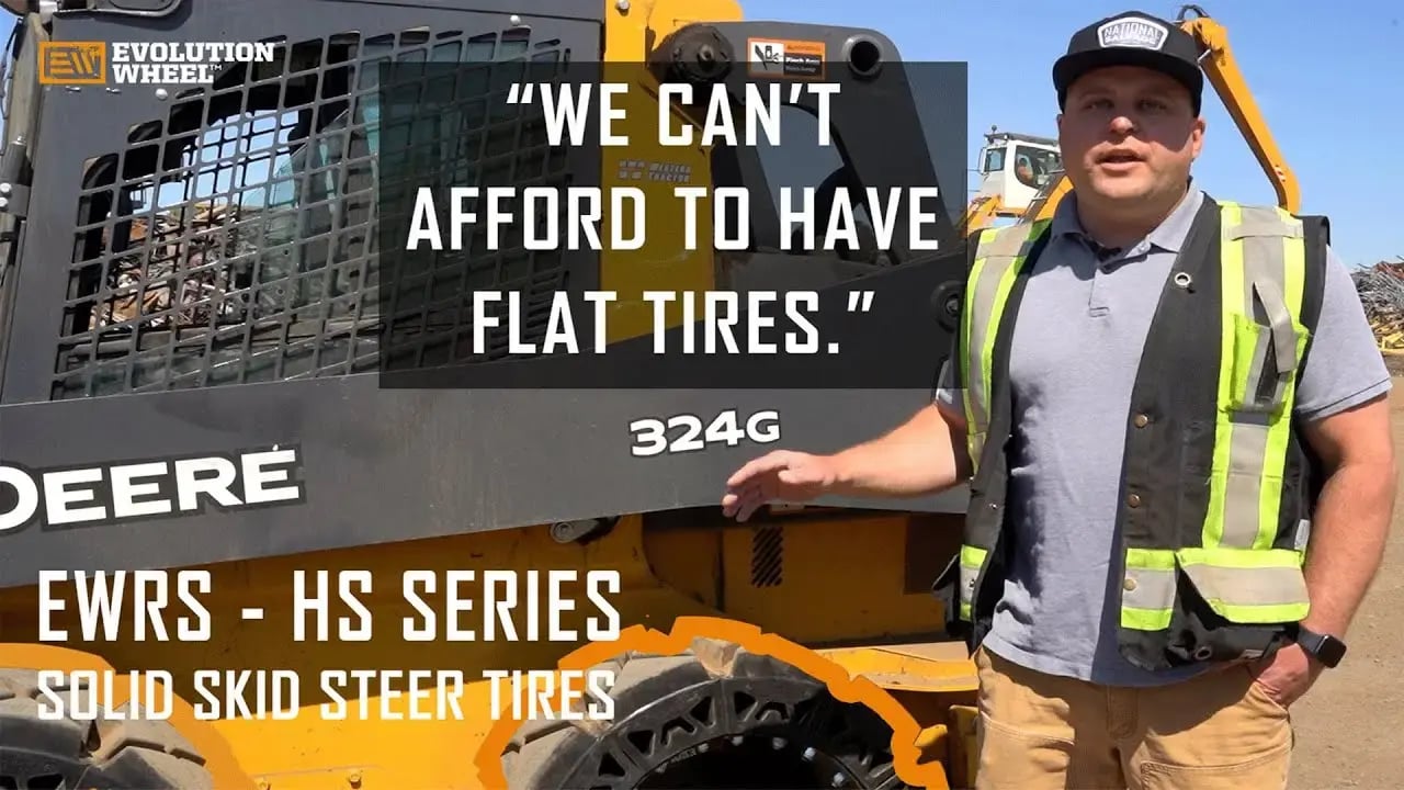 solid hs skid steer tires video feedback