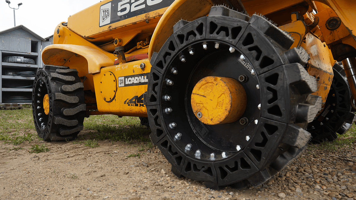 solid tires for jcb telehandler