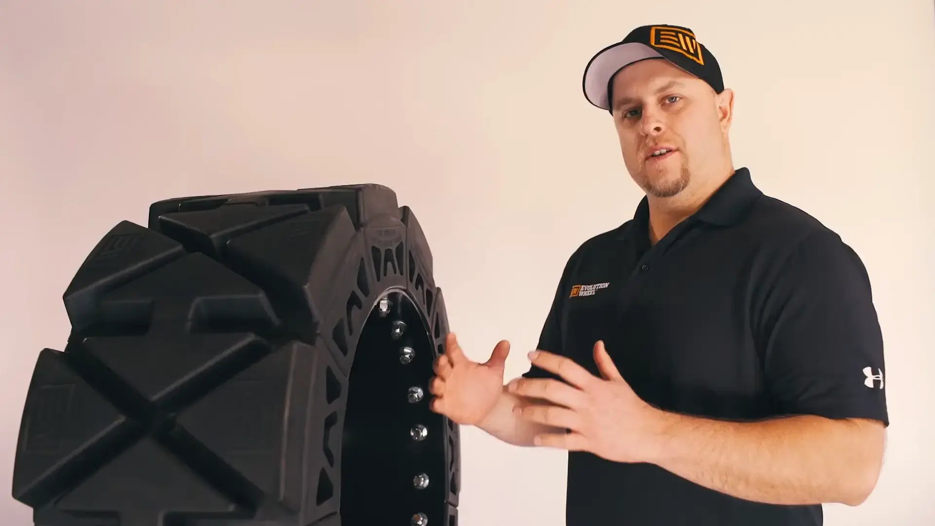 solid skid steer hard surface tire videos