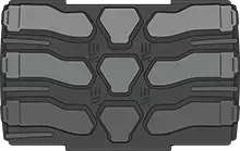 solid telehandler tire tread