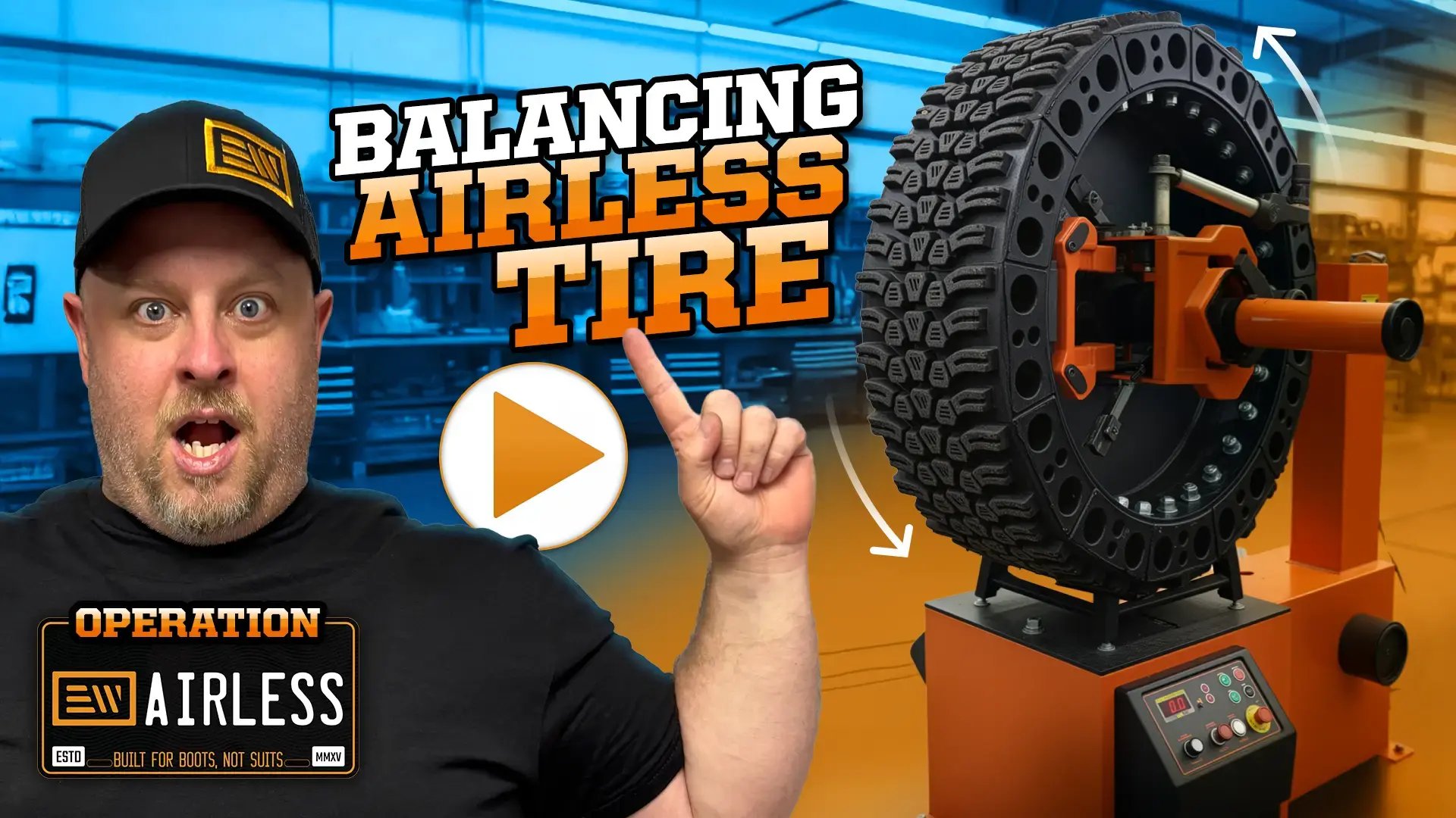 balancing airless tire
