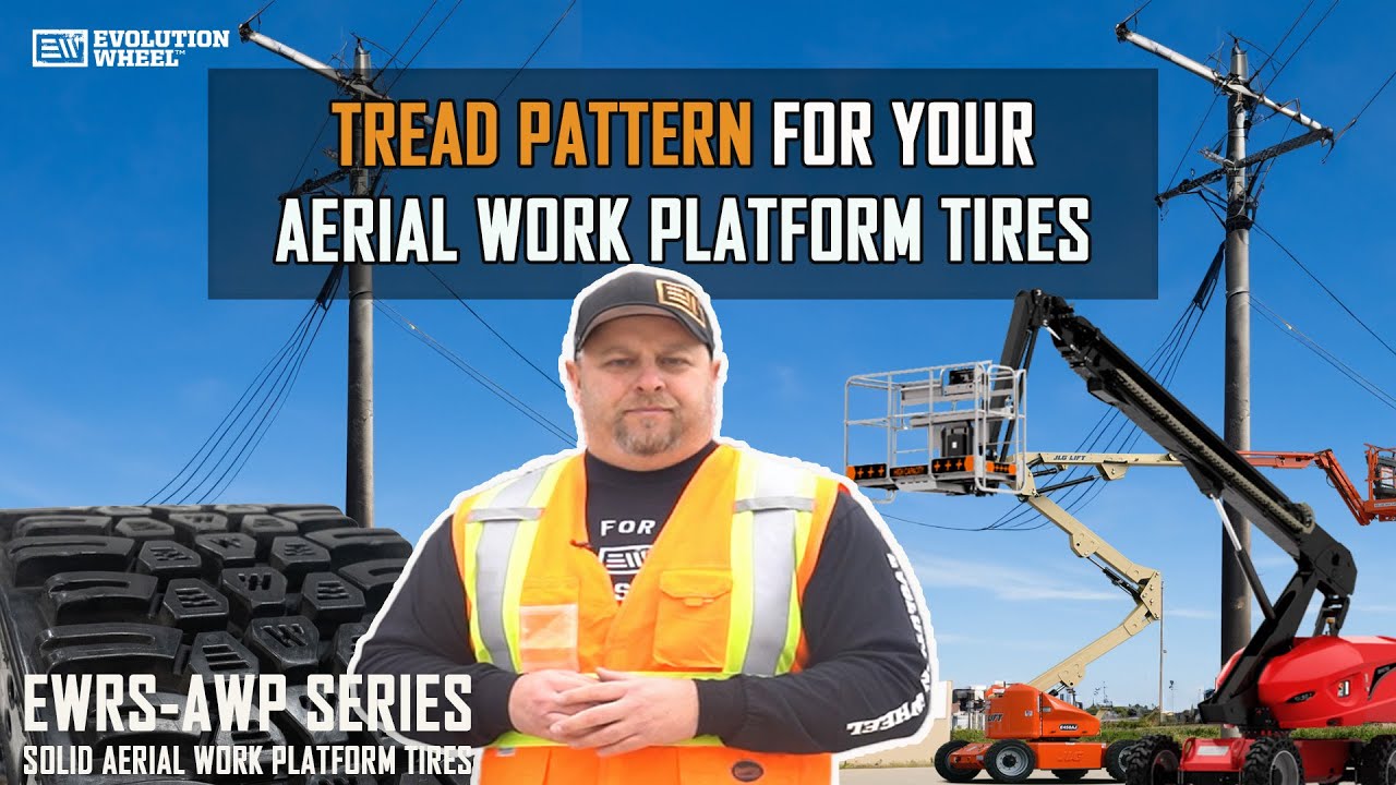 solid aerial work platform tires