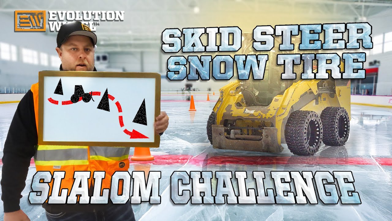 solid skid steer snow tire test 