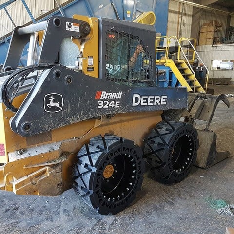 Solid Skid Steer Tires 12x16 5 - Evolution Wheel