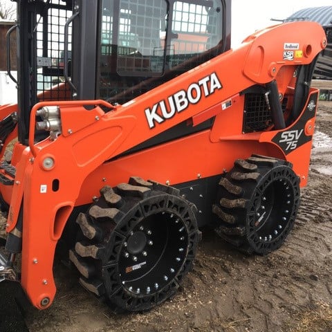 Solid Skid Steer Tires 12x16 5 - Evolution Wheel