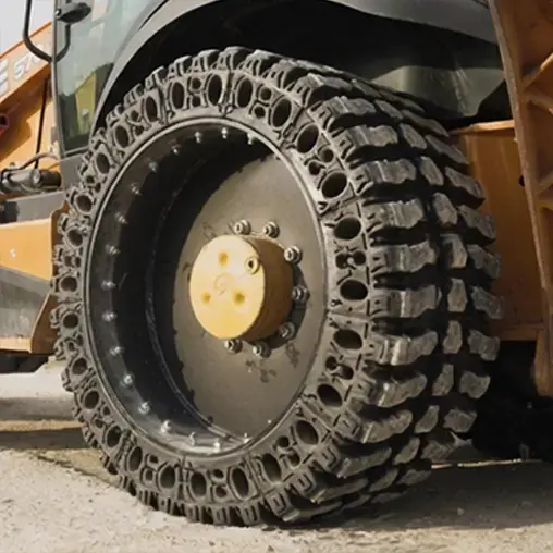 Airless 570 Backhoe Tires from Evolution Wheel