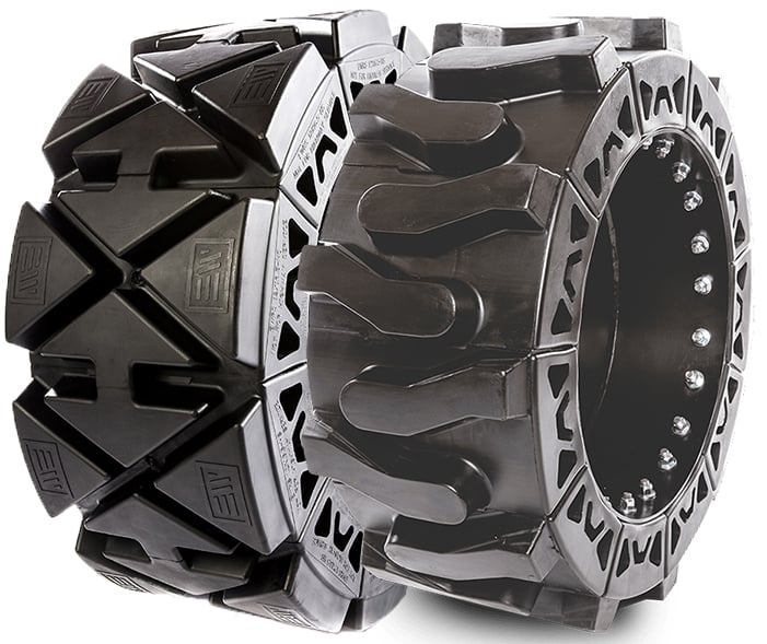 new holland solid skid steer tires