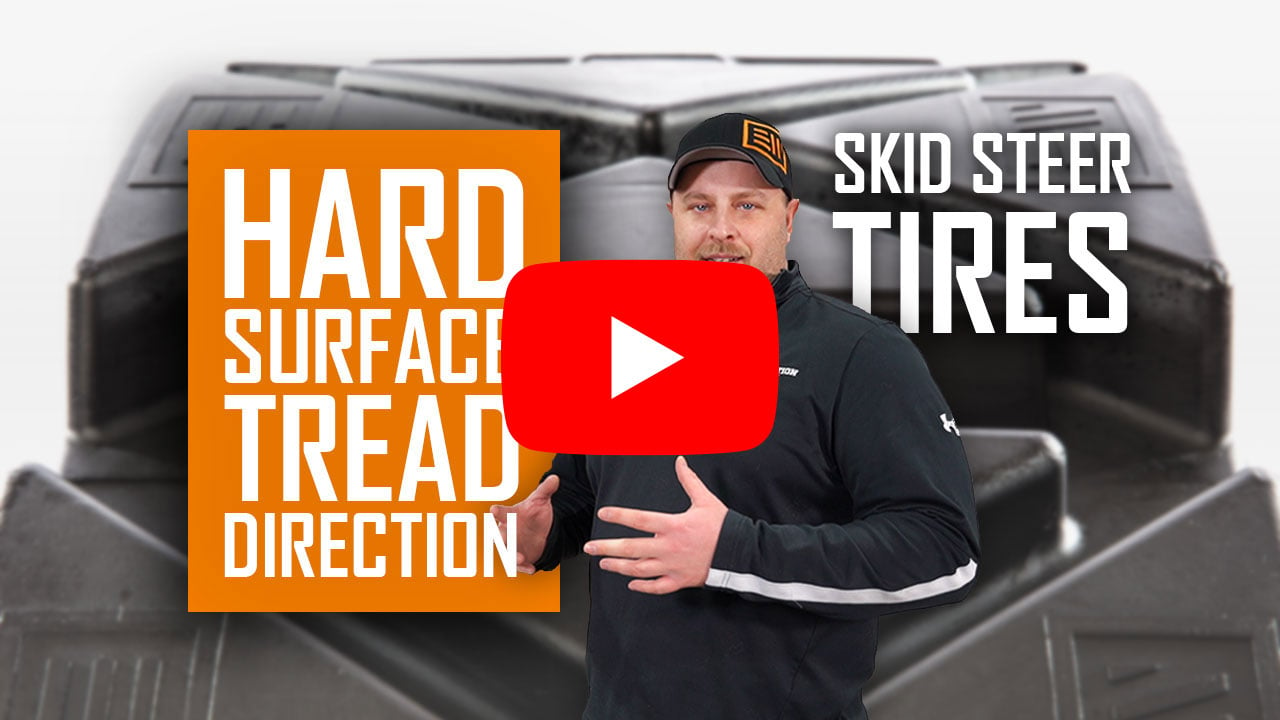 segmented solid skid steer tire hard surface 