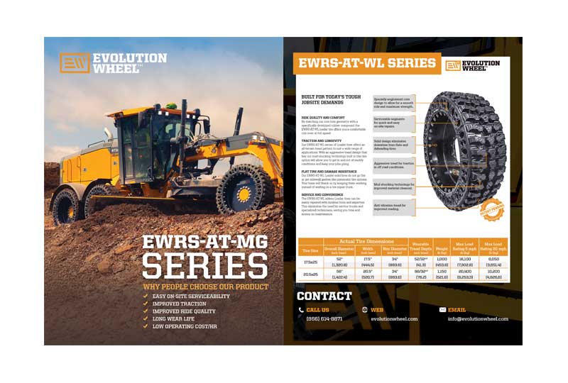 solid grader tires specs sheet