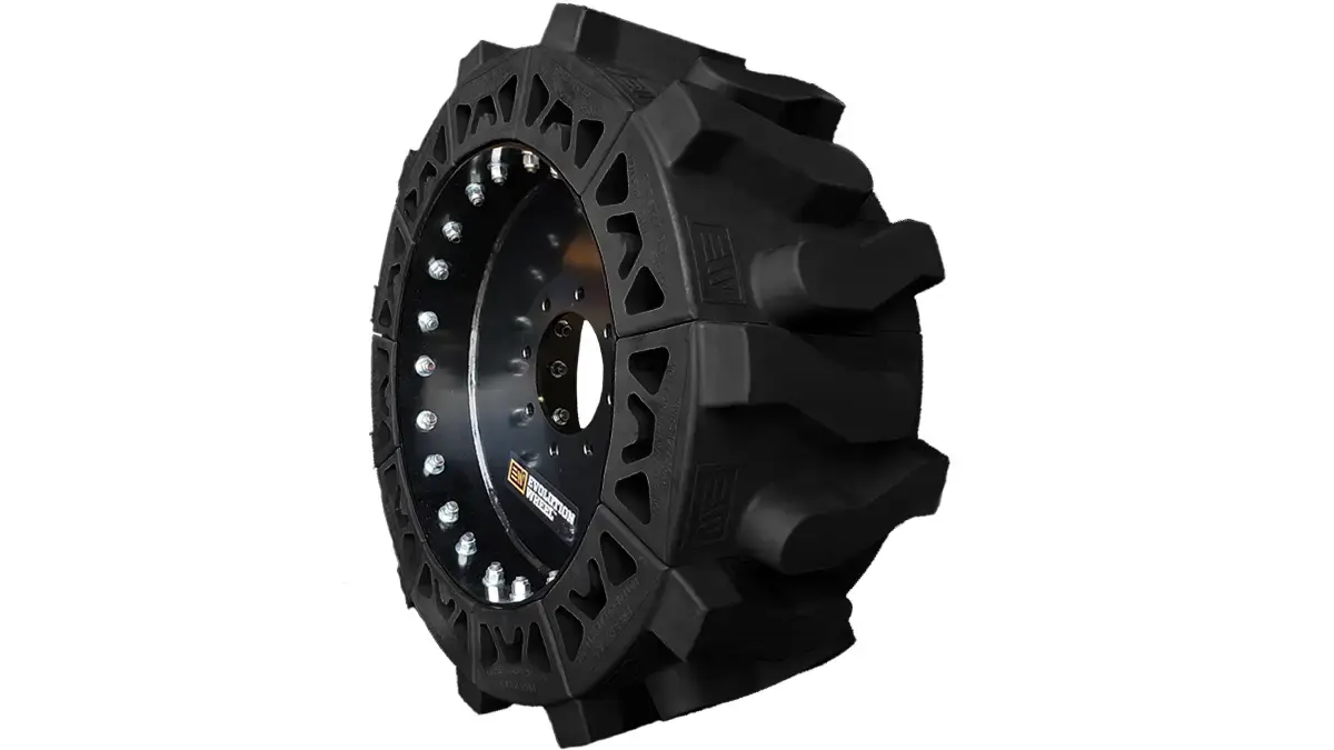 Skid Steer Airless Tires from Evolution Wheel