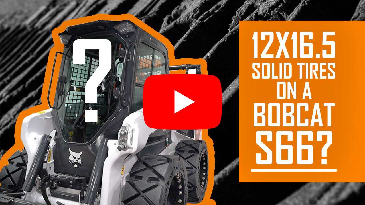 segmented  solid skid steer tire size bobcat s66